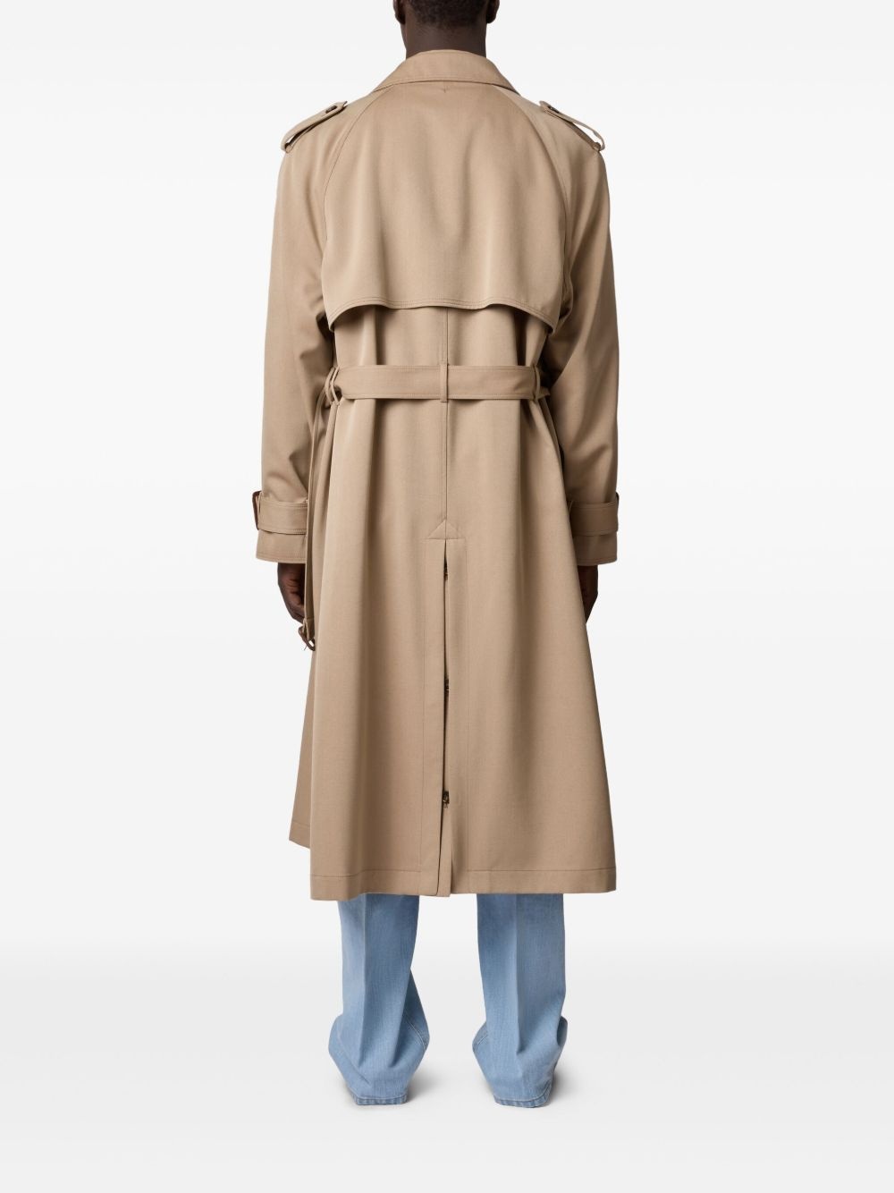 double-breasted trench coat - 3