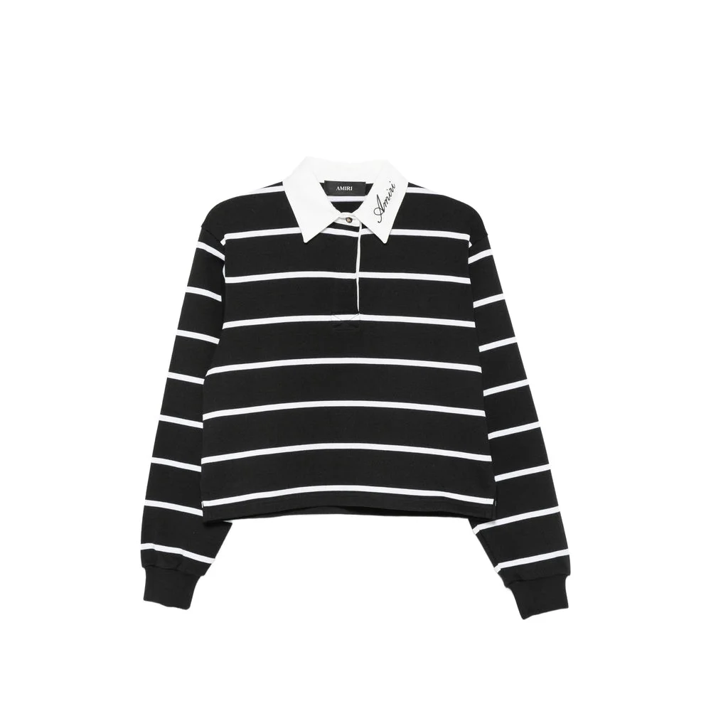 Amiri Black Tops - Polo Tops Women - 1