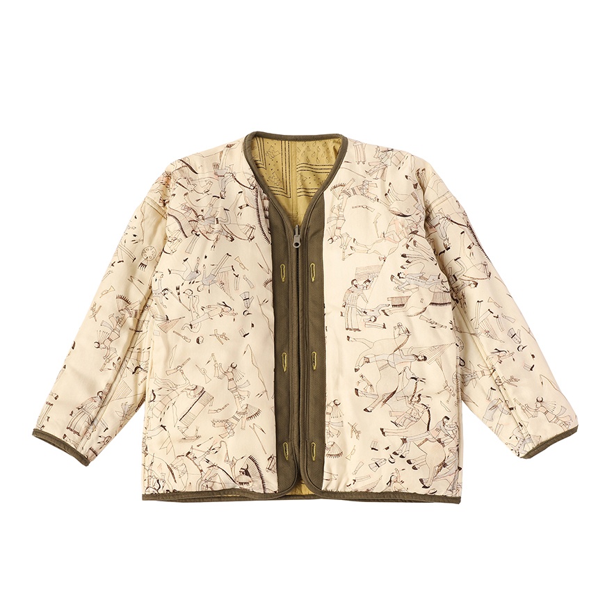 KIMONO LINER JKT (S) BANDANA P.W. KHAKI - 2
