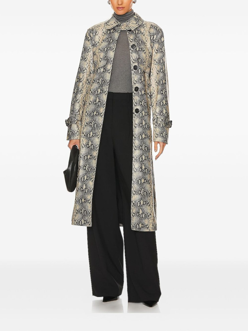 SIMKHAI python-print belted trench coat outlook