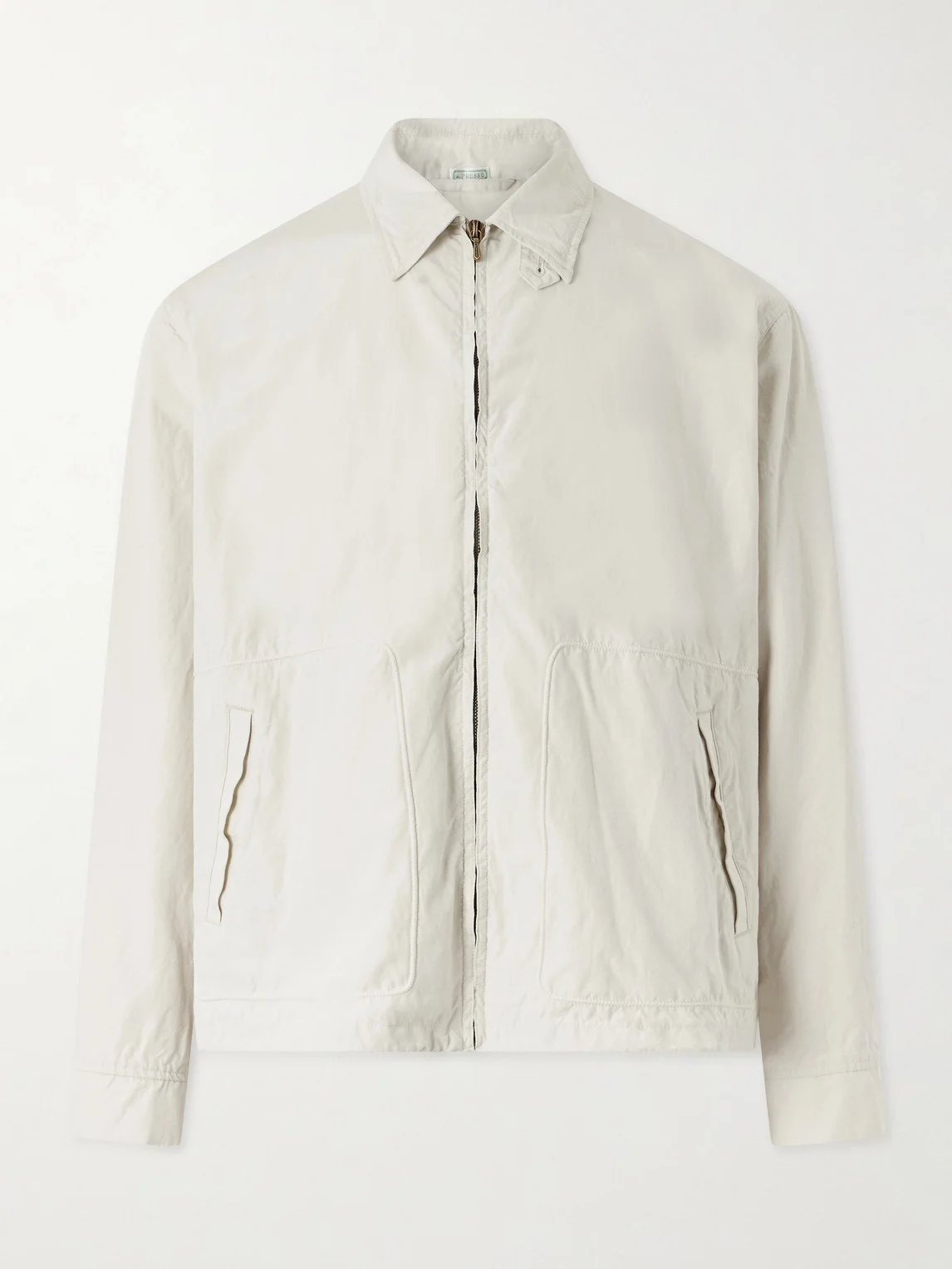 Silk and Cotton-Blend Gabardine Coach Jacket - 1