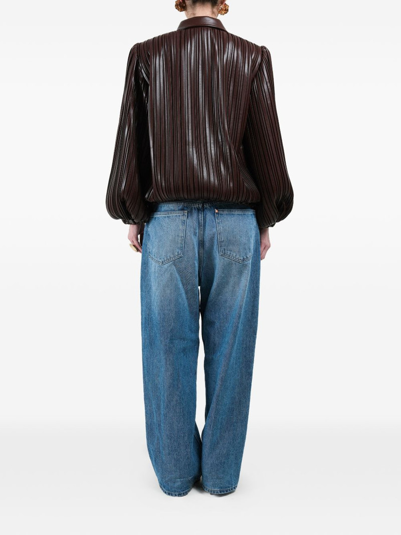 pleated short bomber jacket 5