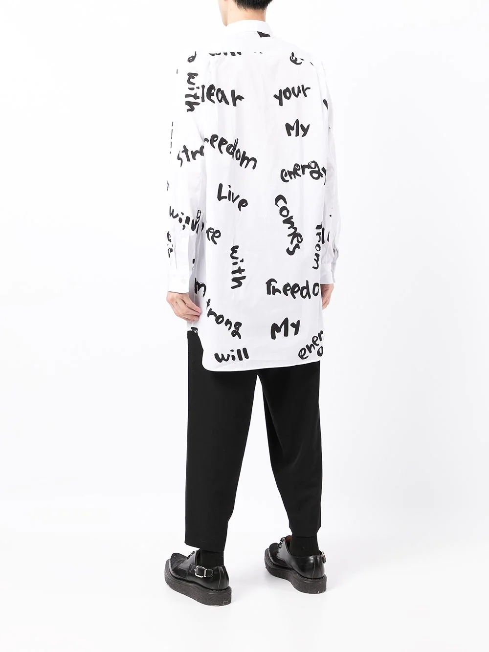 all-over logo long-sleeve shirt - 4