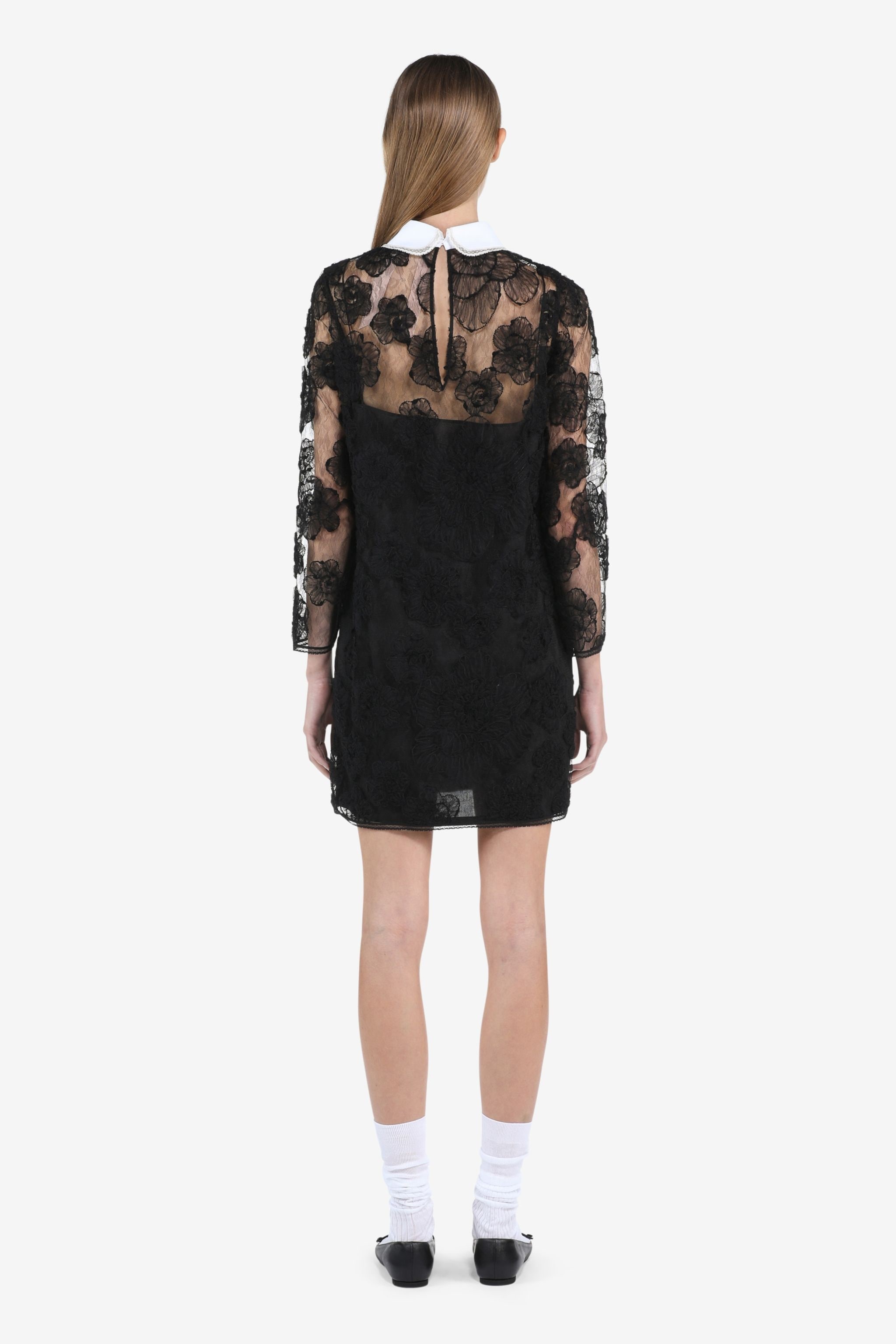 FLORAL-EMBROIDERED DRESS - 2