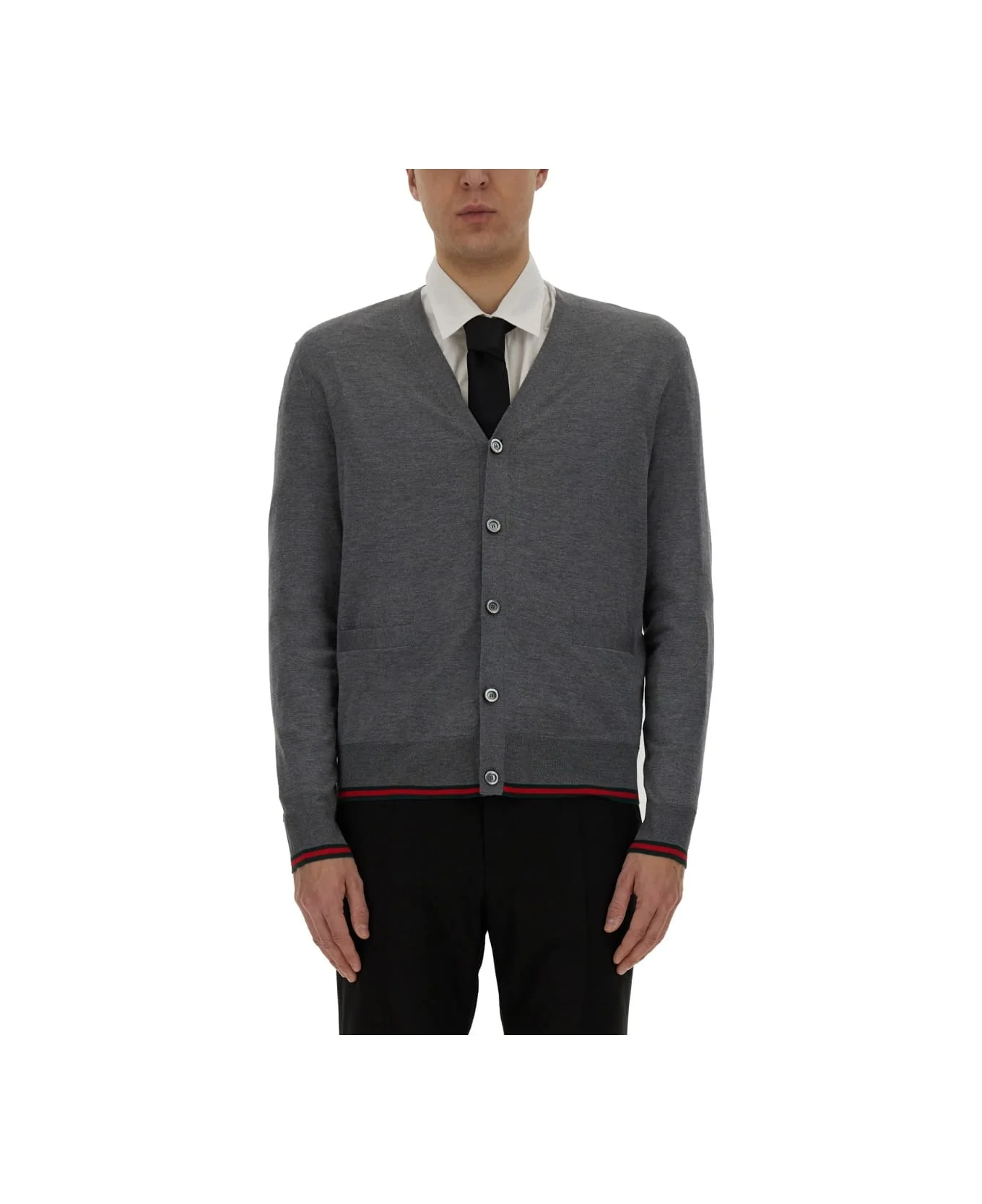 Web Pattern Cardigan - 1