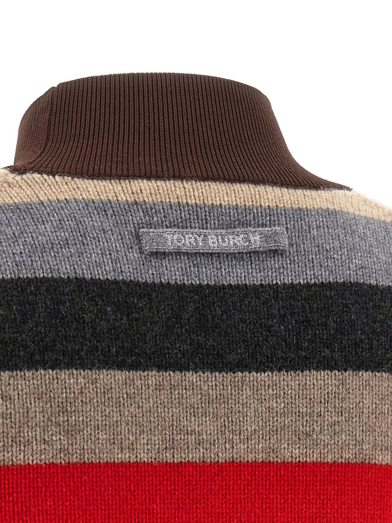 striped-patter wool pullover 4