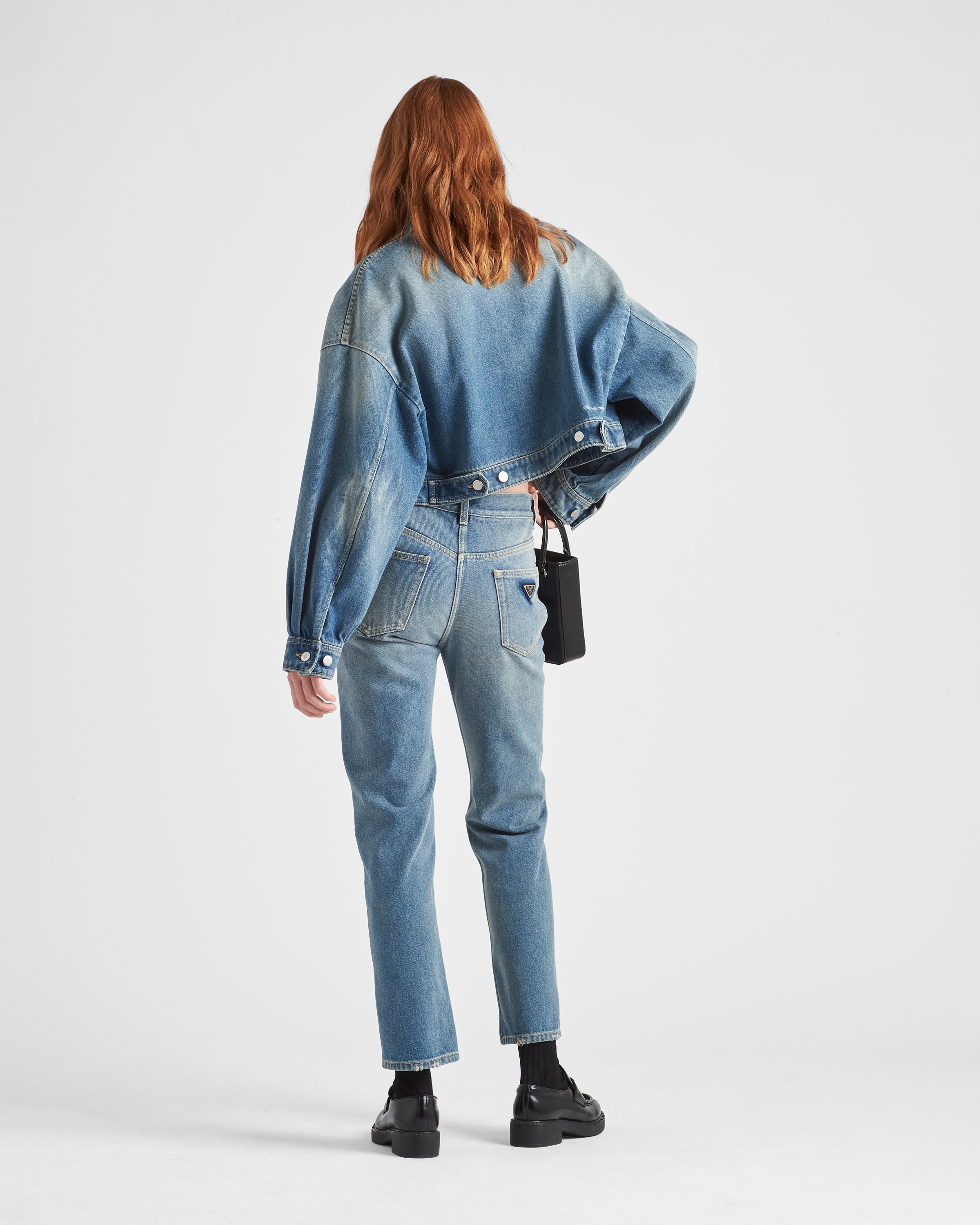 Organic denim five-pocket trousers - 5