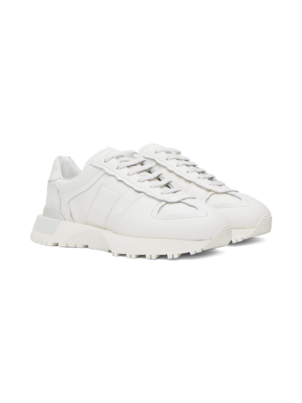 White 50-50 Sneakers - 4