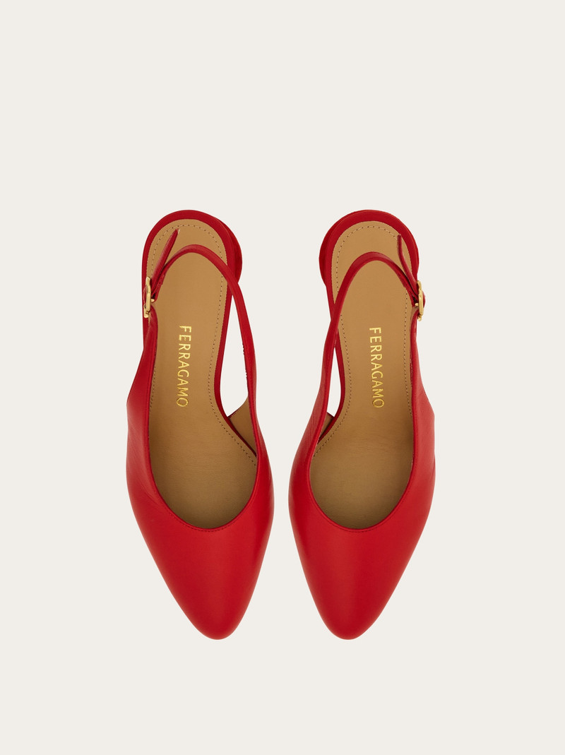 Spherical heel slingback pump 2