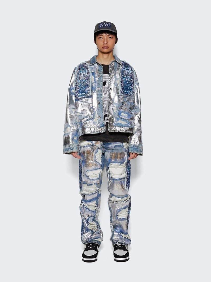 WHO DECIDES WAR Heavy Metal Denim Jeans Sky outlook