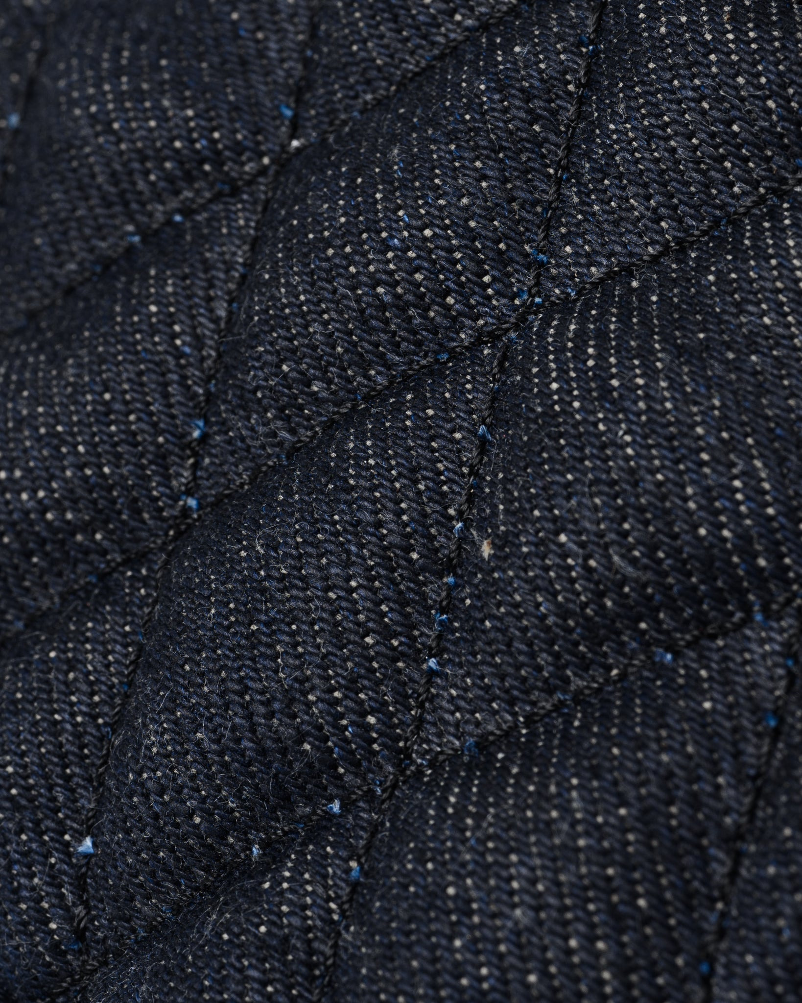 IHE-51-IND Diamond Stitched 25oz Selvedge Denim Waist Bag - Indigo - 14