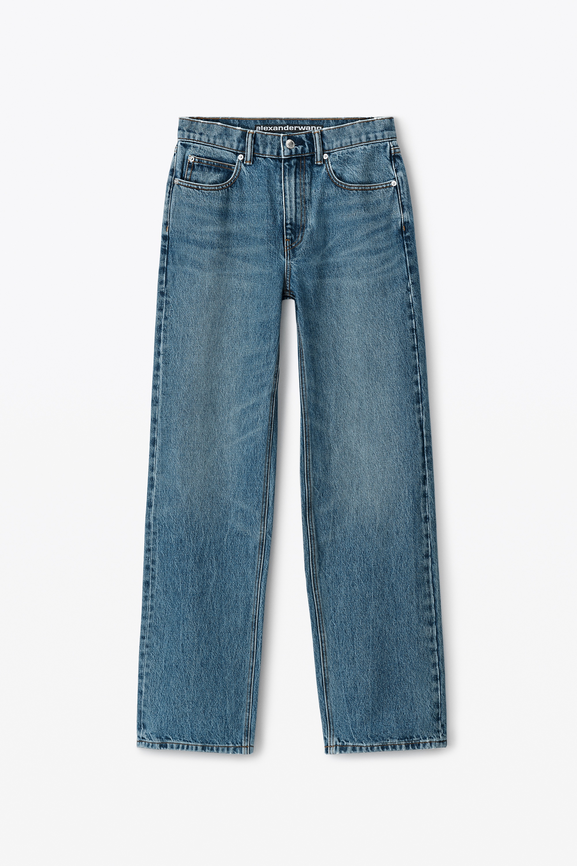 EZ MID-RISE STRAIGHT-LEG JEAN IN DENIM - 1