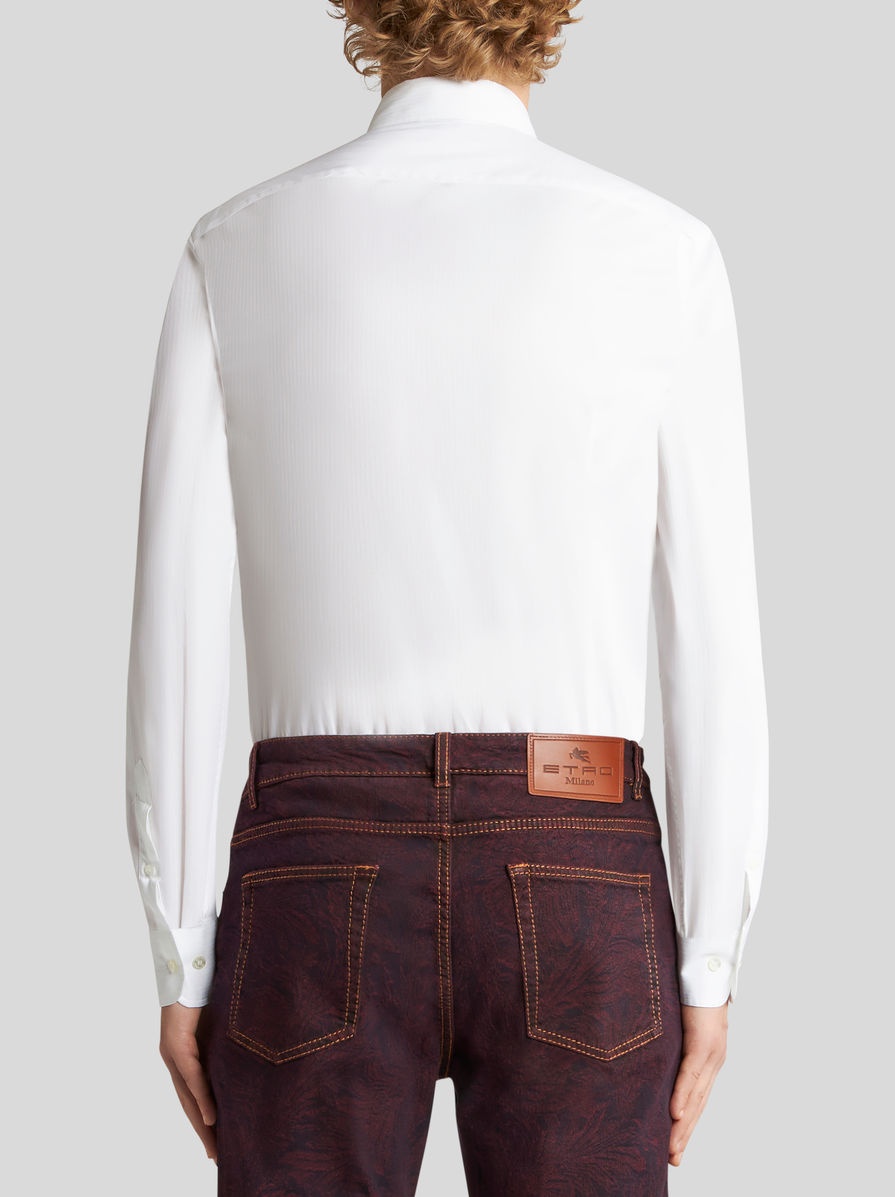 TONAL STRIPES COTTON SHIRT - 4