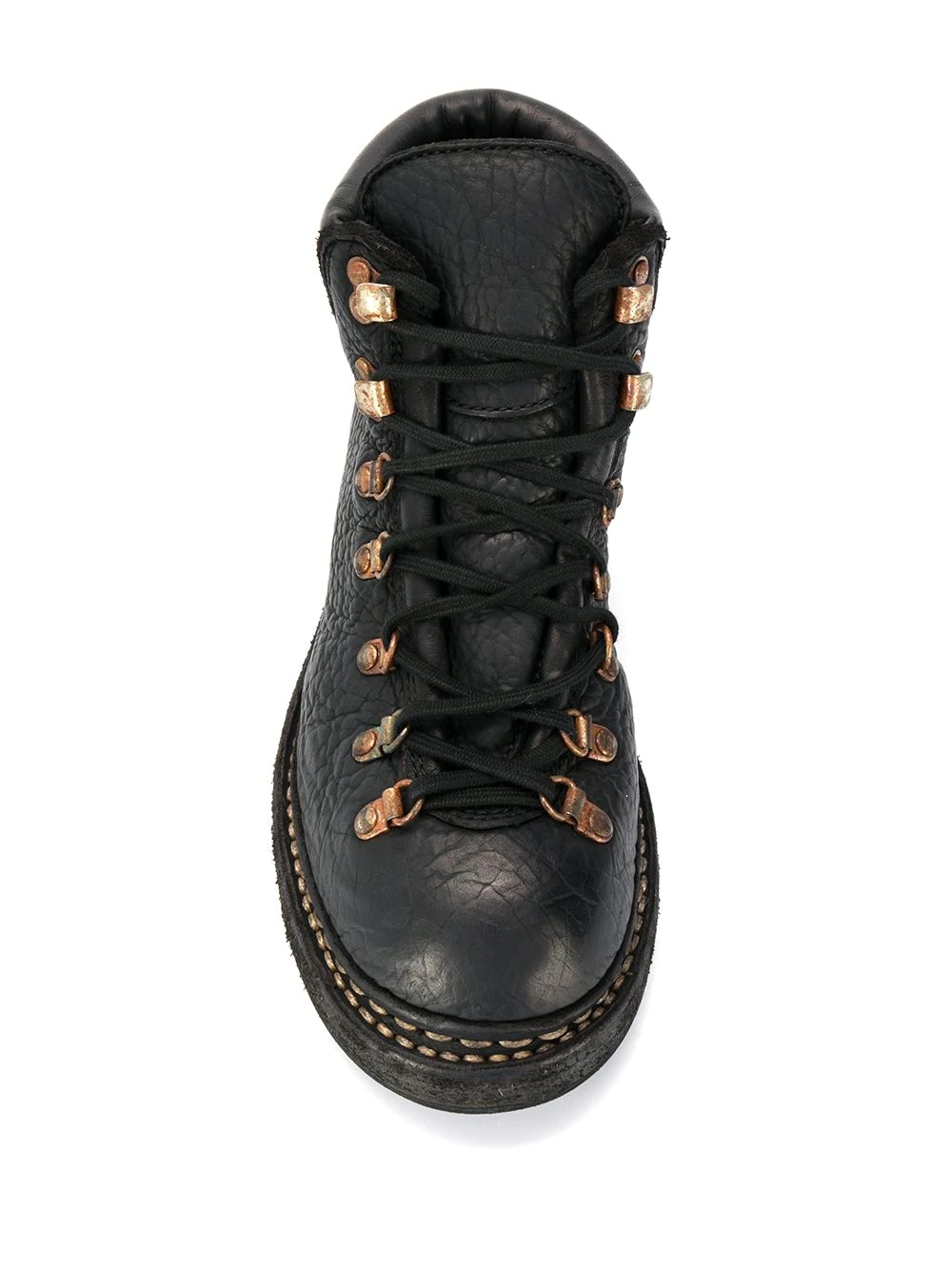 lace-up leather boots - 4