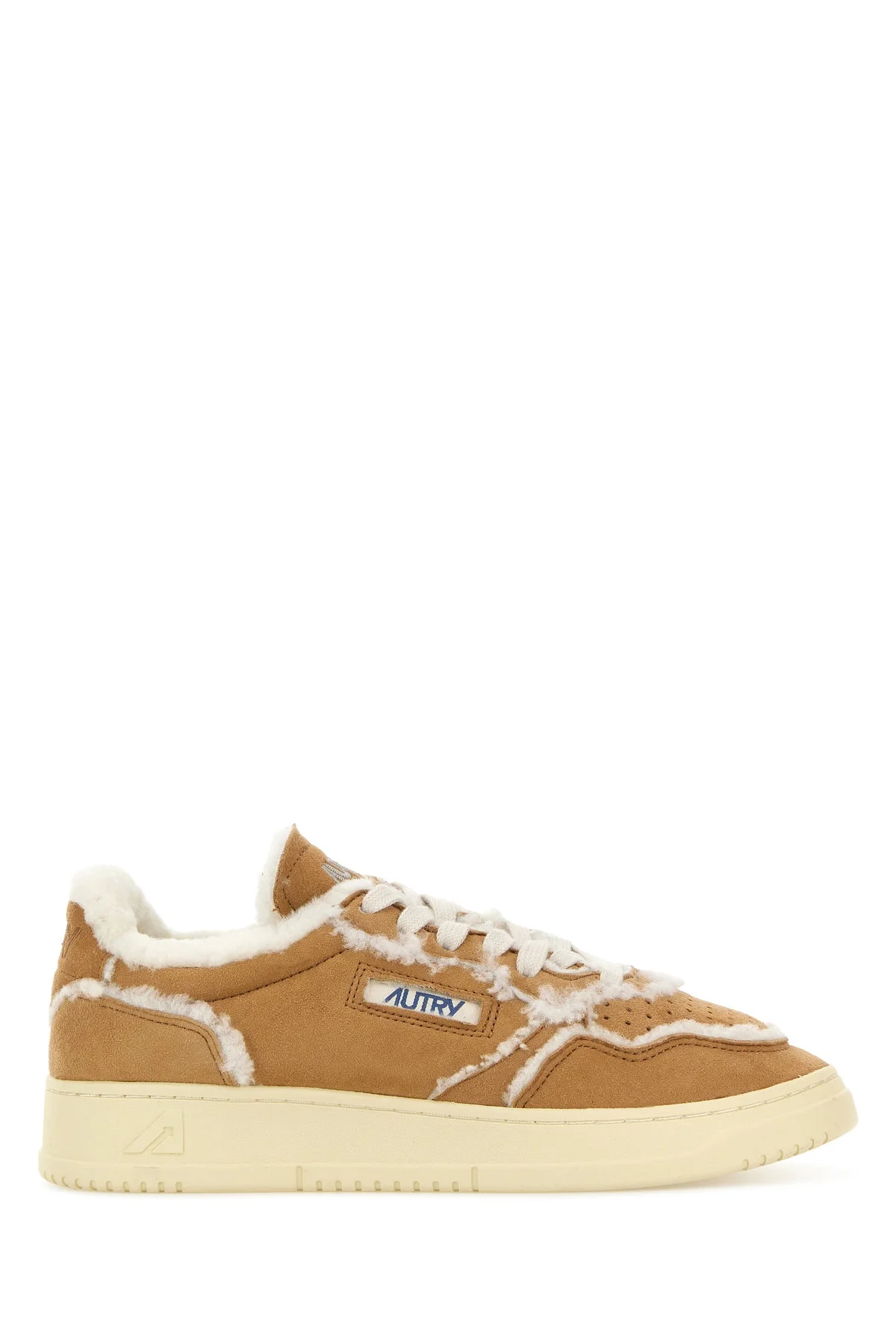 Camel suede Medalist sneakers - 1