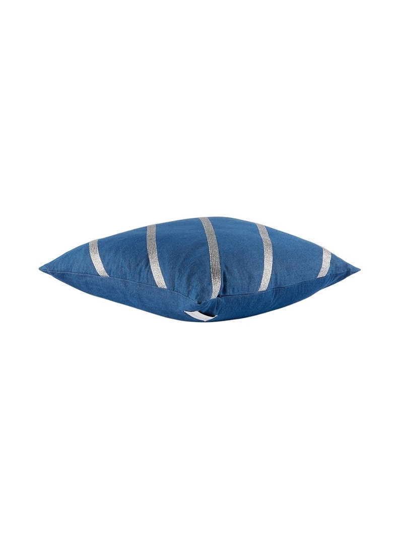 Tanner Fletcher Blue Diagonal Rhinestone Cushion outlook
