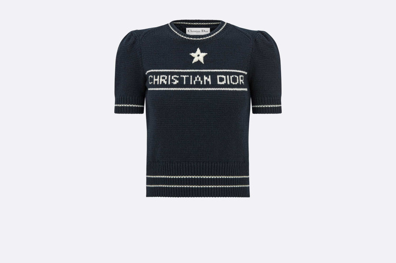 이름 * CHRISTIAN DIOR' 짧은 소매 스웨터 - 1