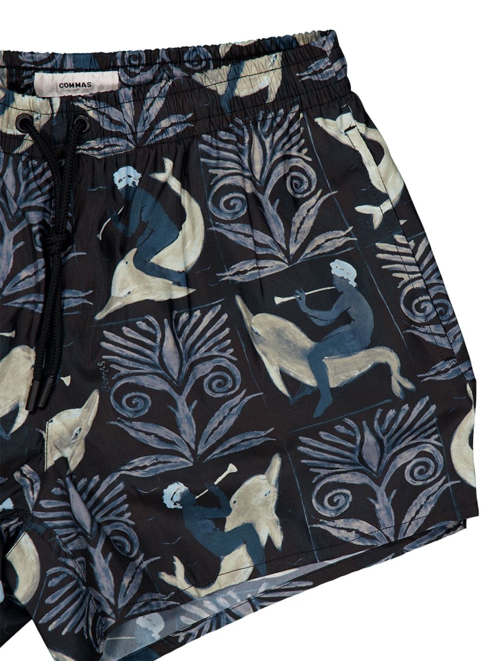 printed drawstring swim shorts - 3