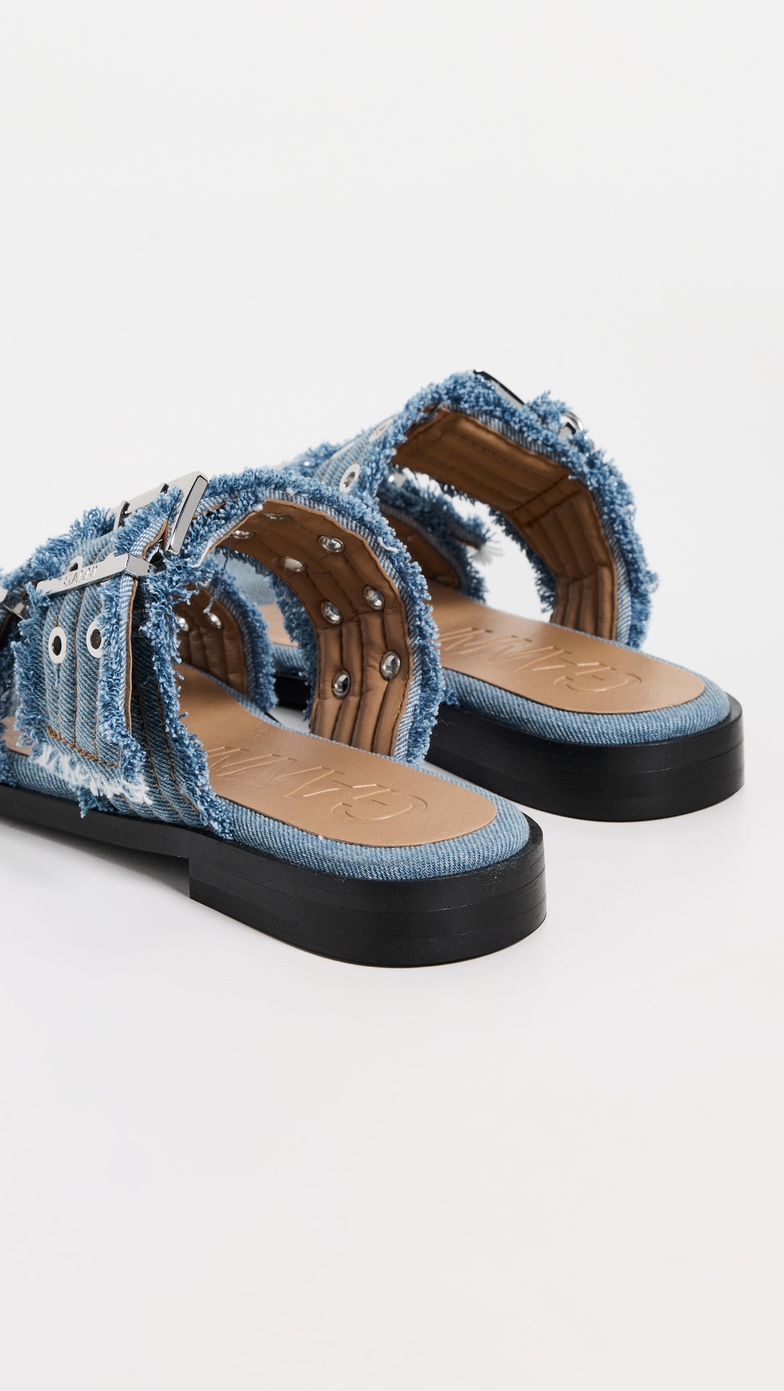 Buckle Two Strap Sandals - 3