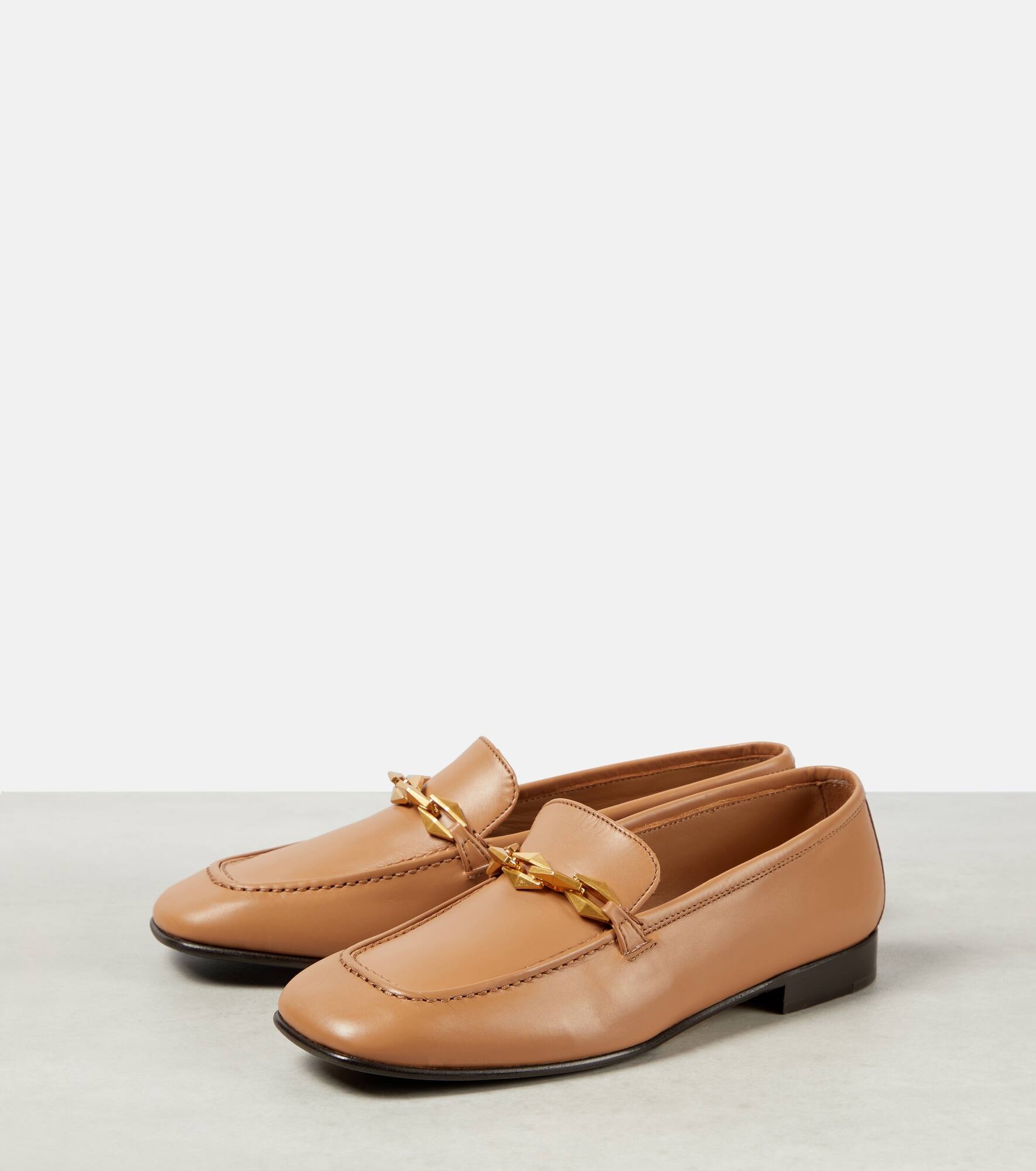 Diamond Tilda leather loafers - 5