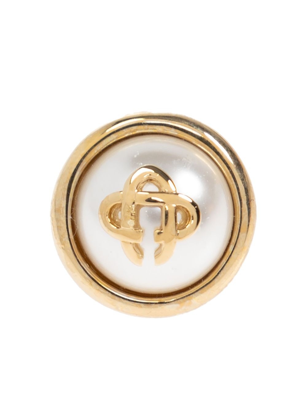 pearl logo earrings - 5