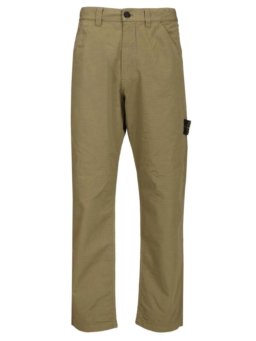 Stone Island Men Organic Cotton Ripstop Chino Trousers - 1