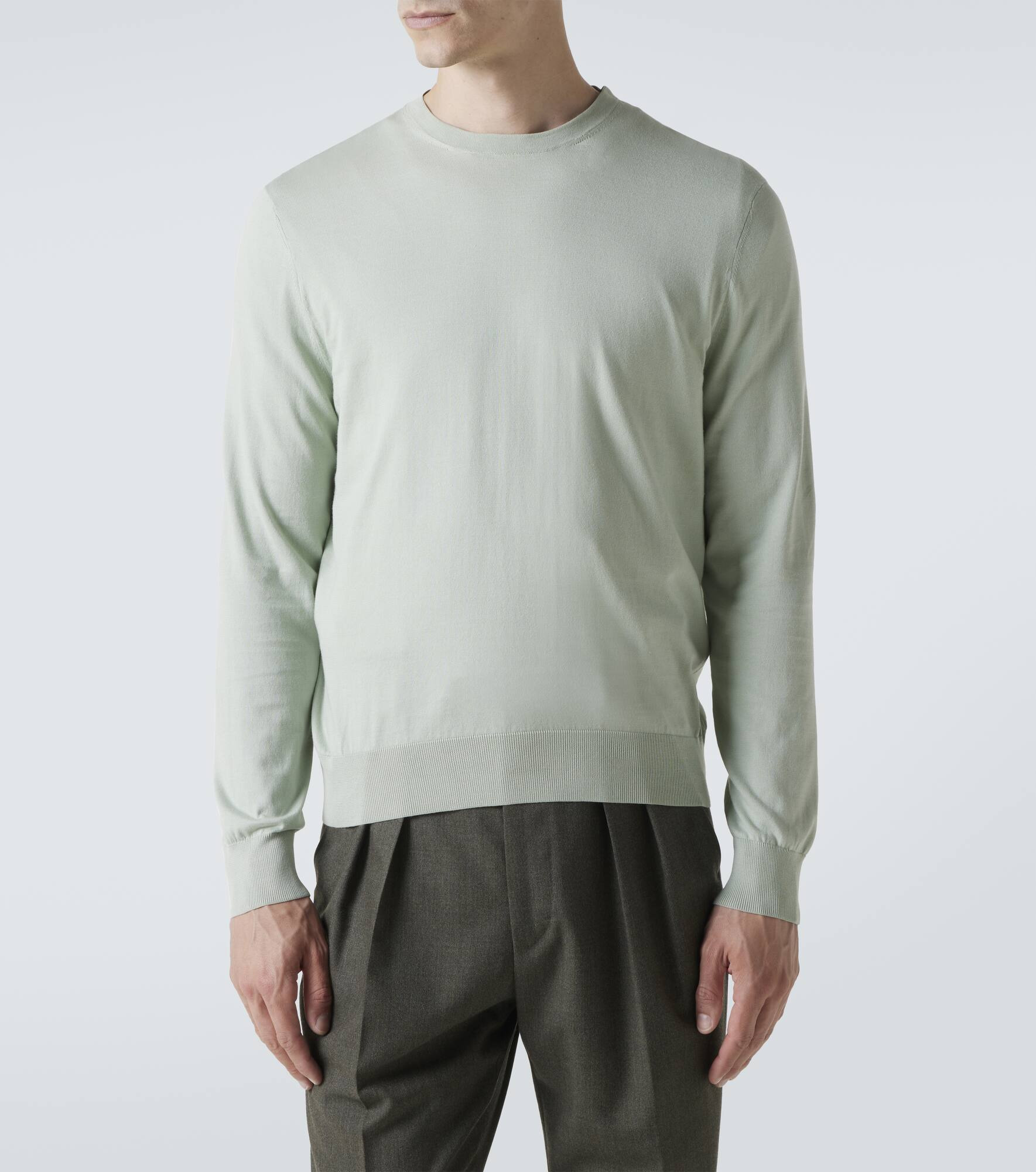 Cotton crewneck sweater - 3