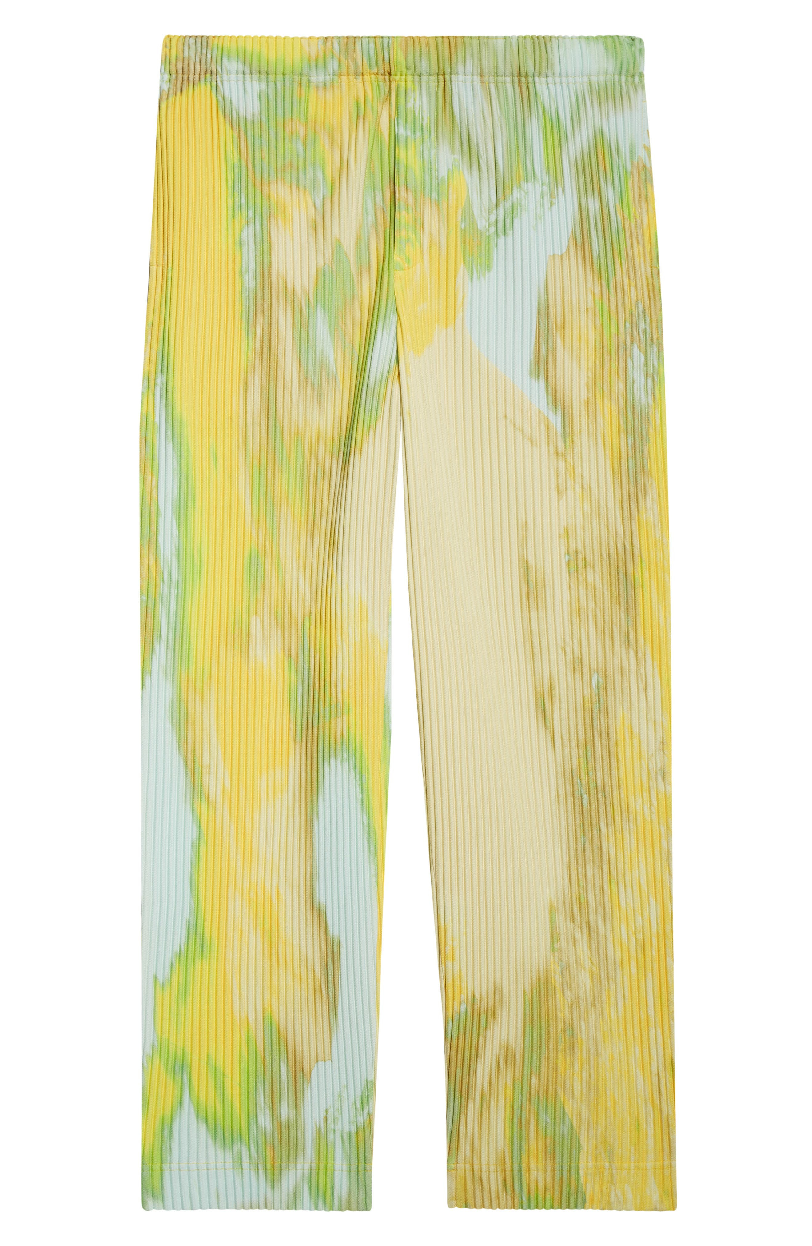 Homme Plissé Issey Miyake Agate Pleated Pants in Yellow at Nordstrom - 6