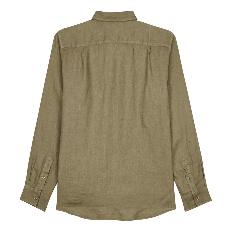 Vilebrequin Men Linen Shirt Natural Dye outlook