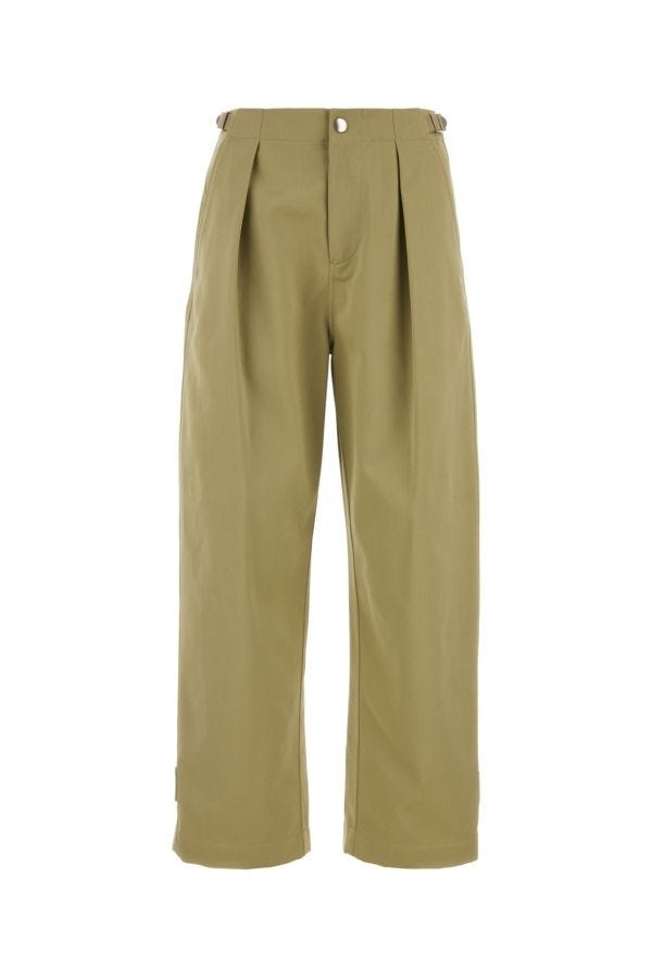 Burberry Burberry Woman Military Green Cotton Pant