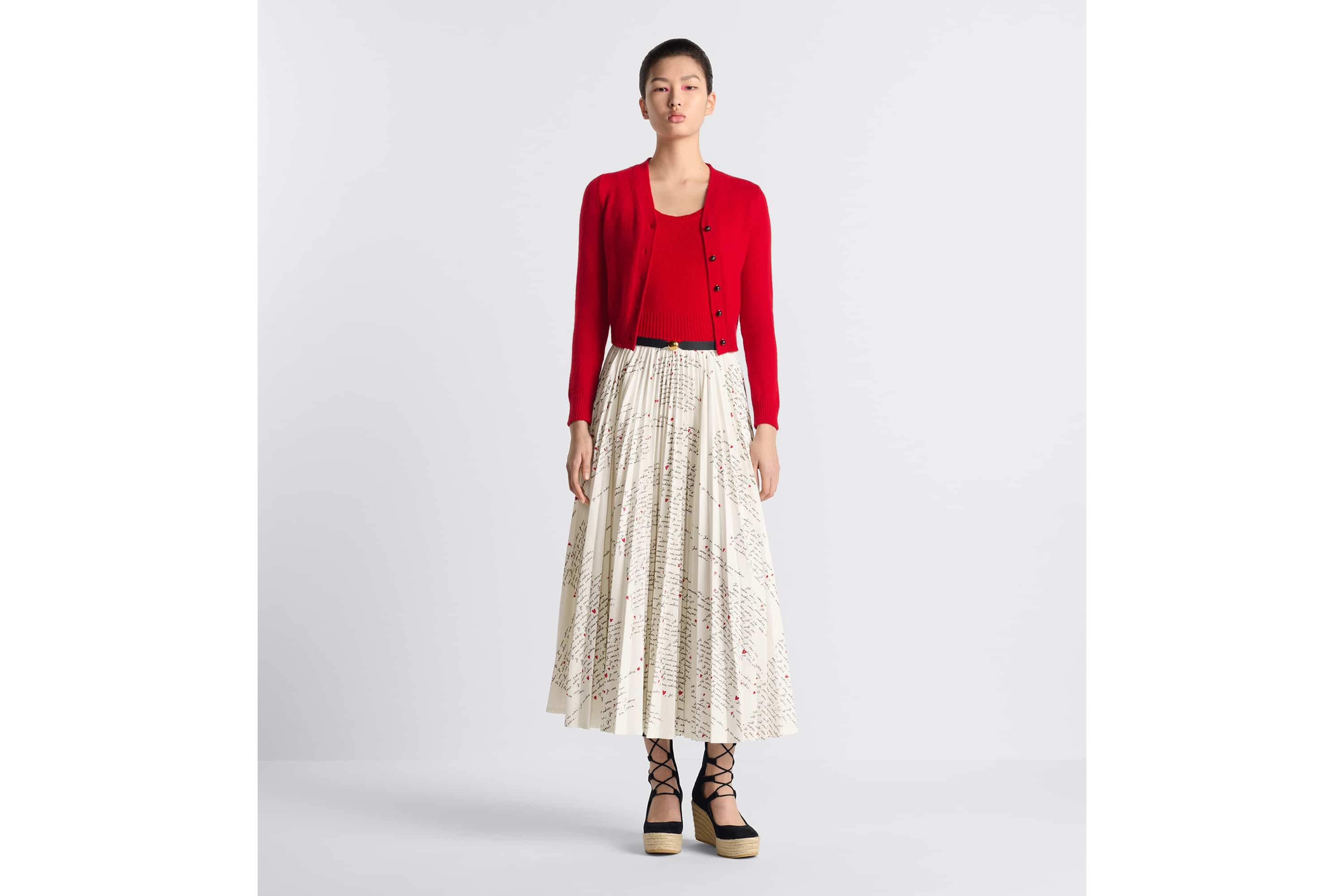 Dioramour Mid-Length Pleated Skirt - 2