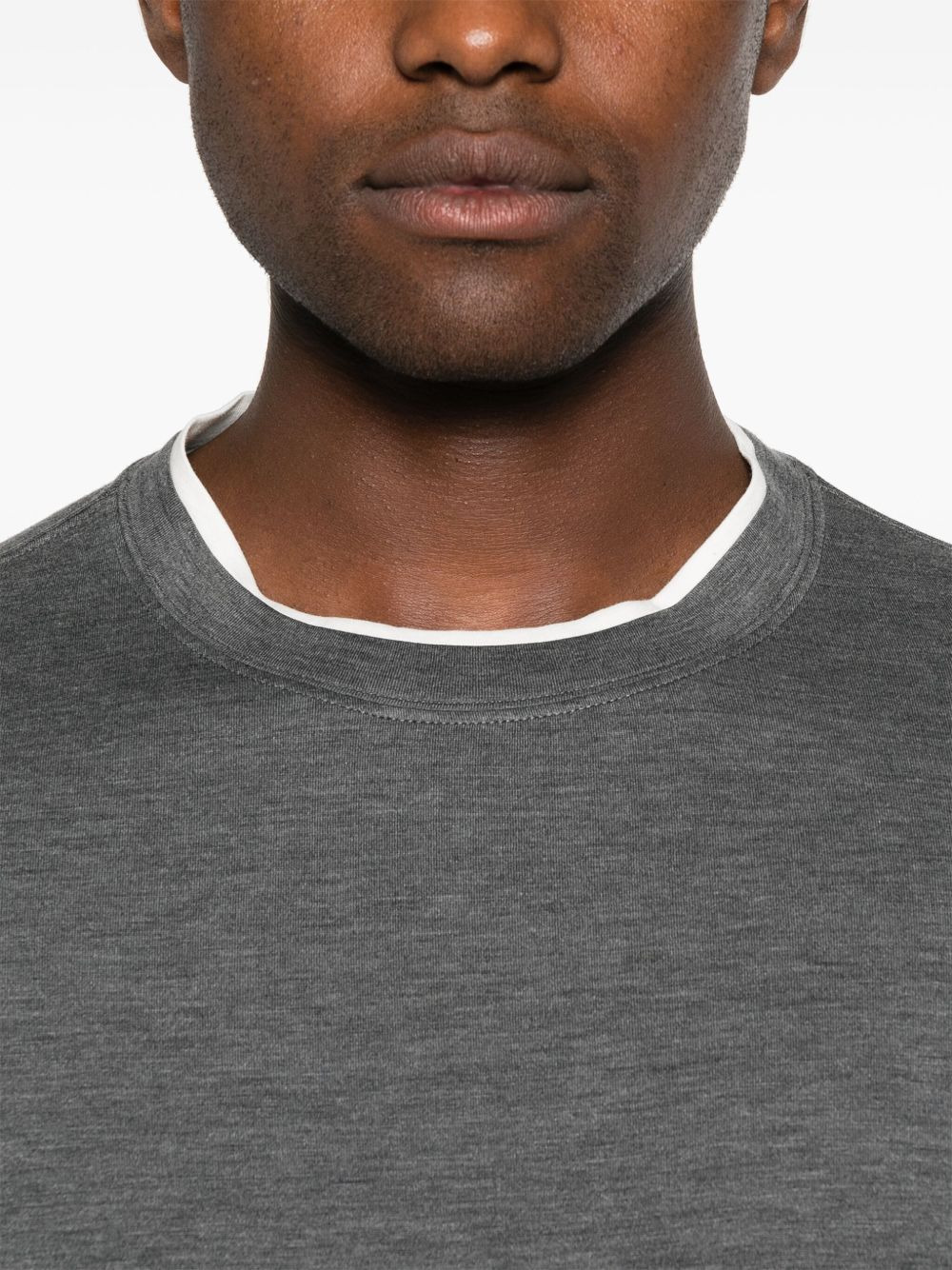 Brunello Cucinelli Men Silk Blend T-Shirt - 4