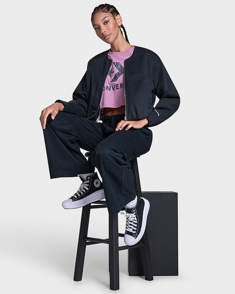Bubble Sleeve Bomber Jacket 8