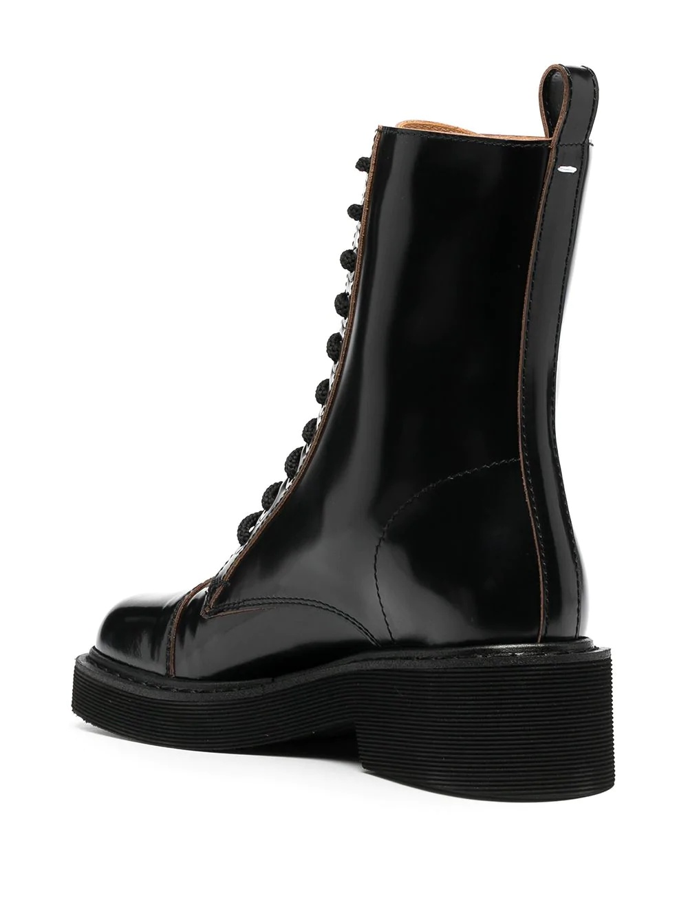 square-toe combat boots - 3