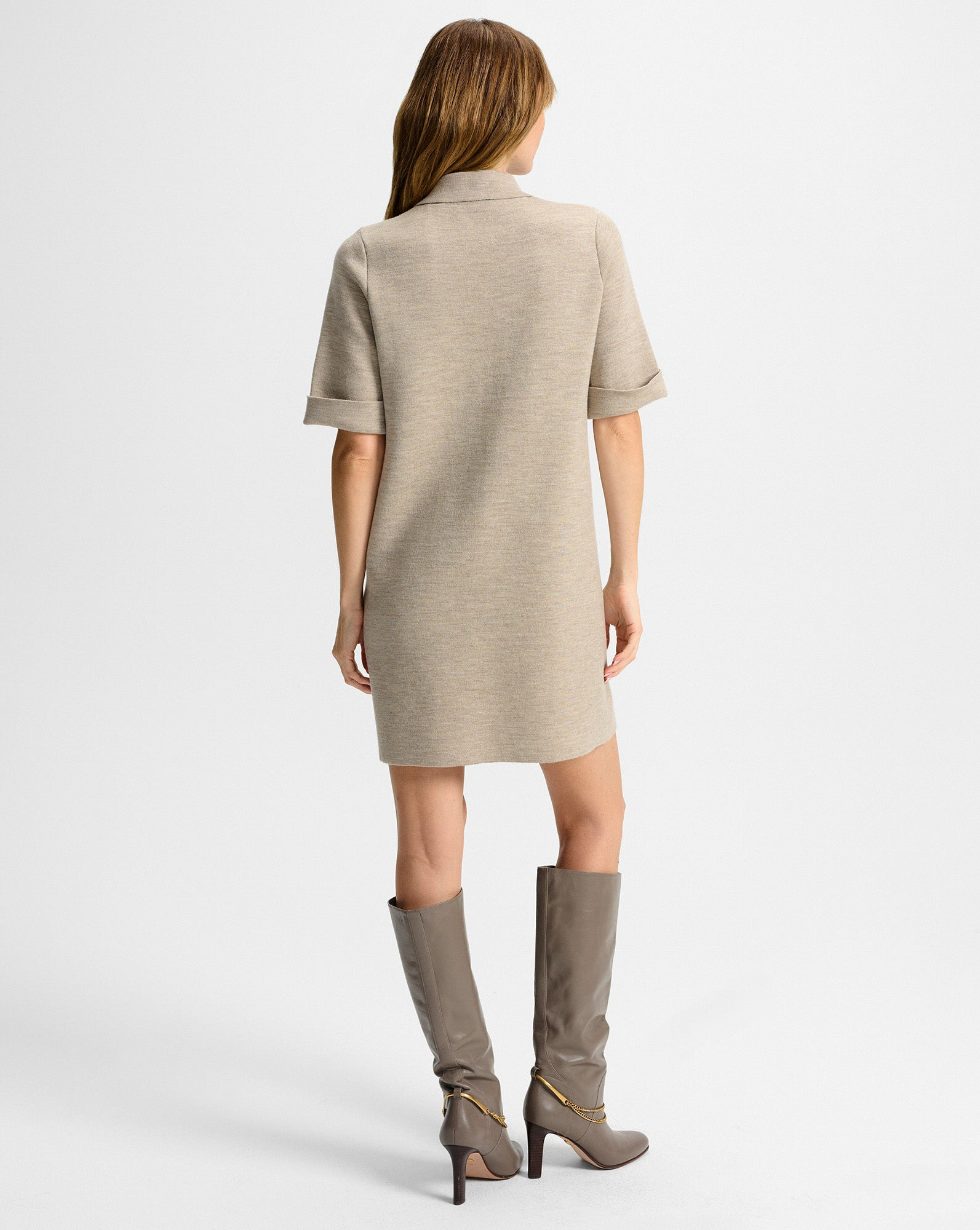 MADDEN MERINO WOOL MINI SHIRTDRESS - 6