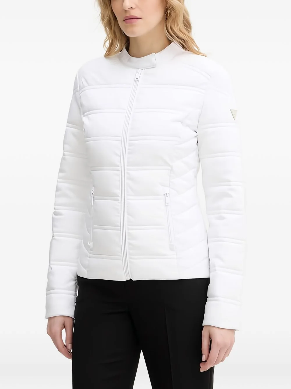 4G logo zip-up puffer jacket - 1