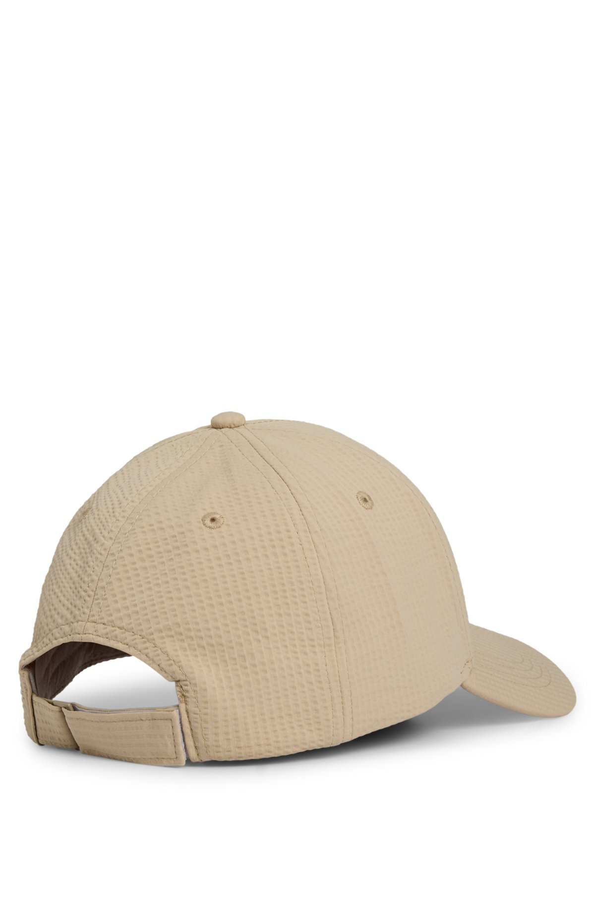 SEERSUCKER CAP WITH LOGO PATCH - 3