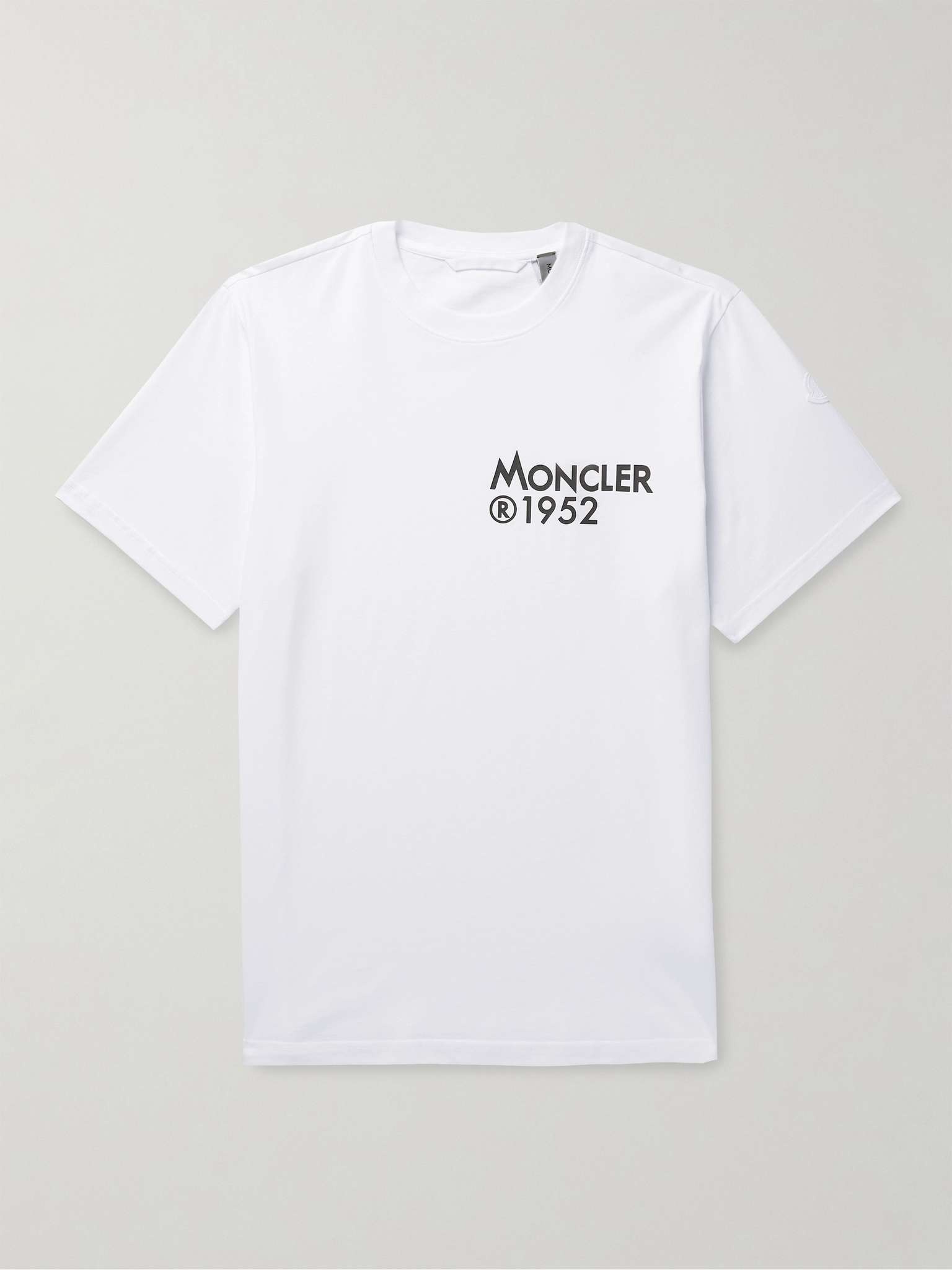 2 Moncler 1952 Logo-Print Cotton-Jersey T-Shirt - 1