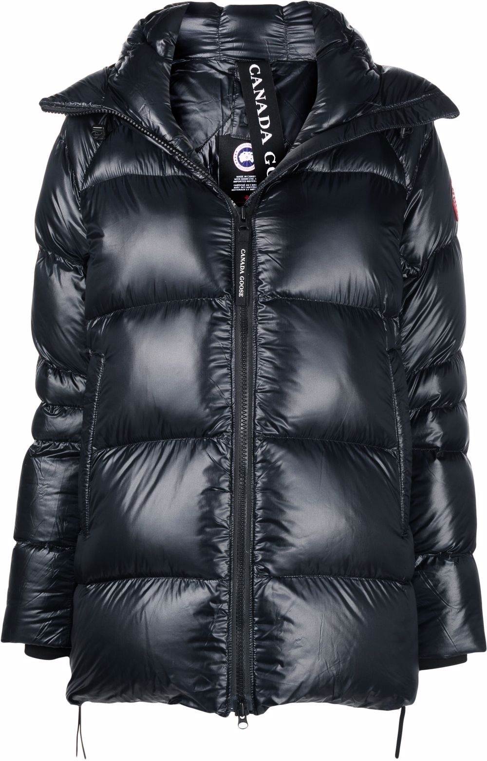 quilted-finish down jacket - 1