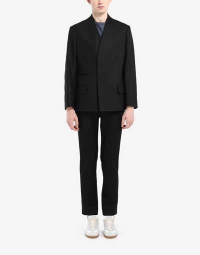 Maison Margiela Collarless blazer outlook