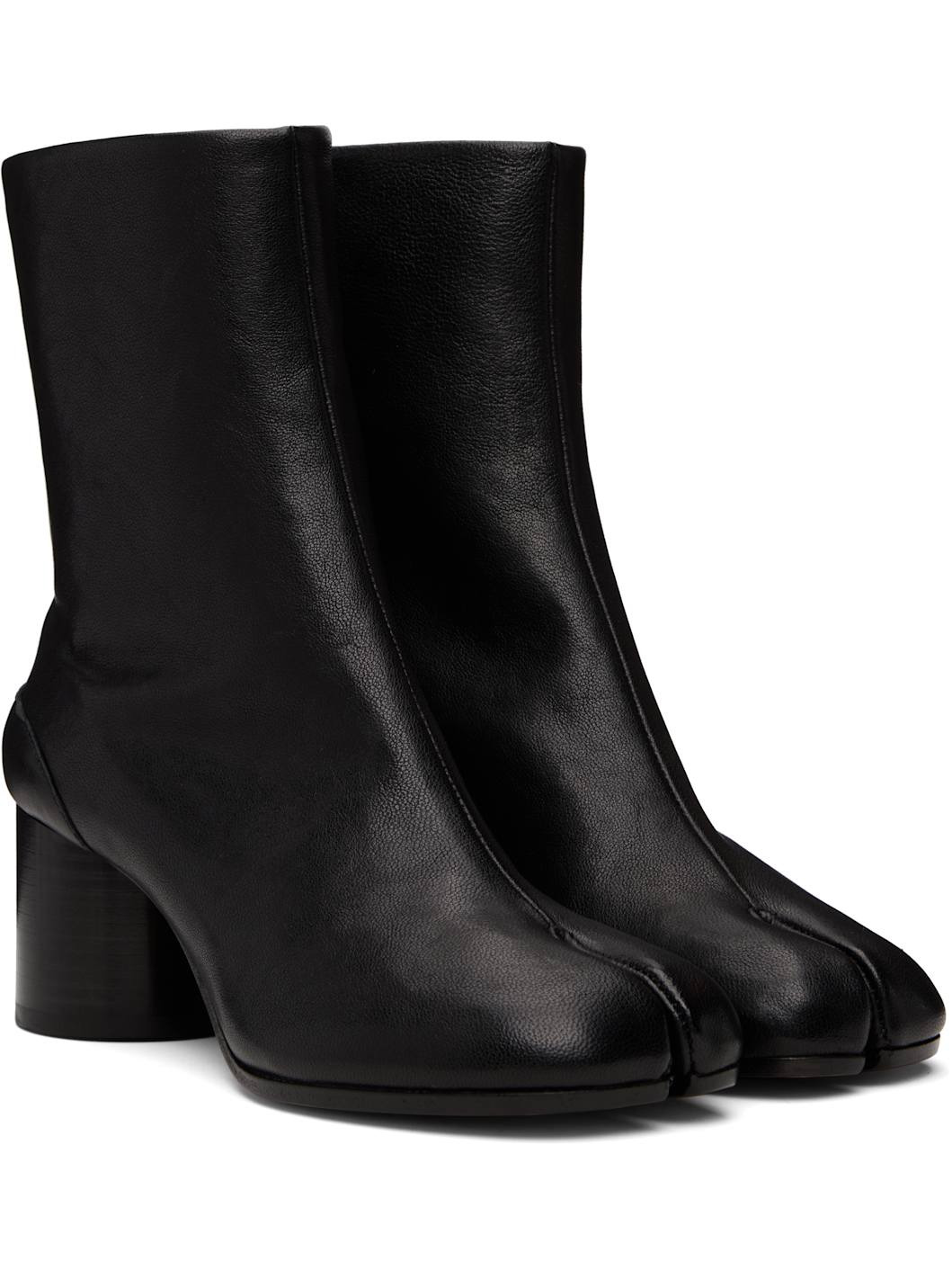 Black Tabi Ankle Boots - 4