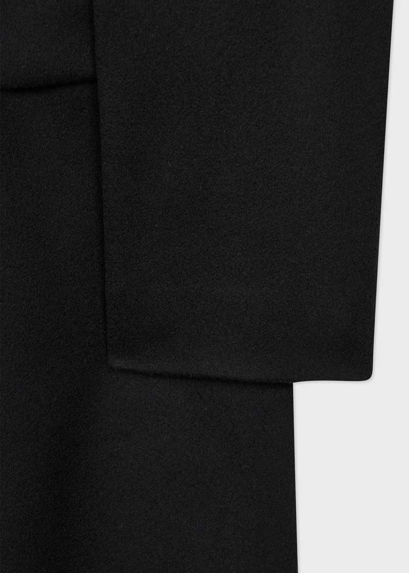 Dark Green Wool-Cashmere Blend Double Breasted Overcoat 5