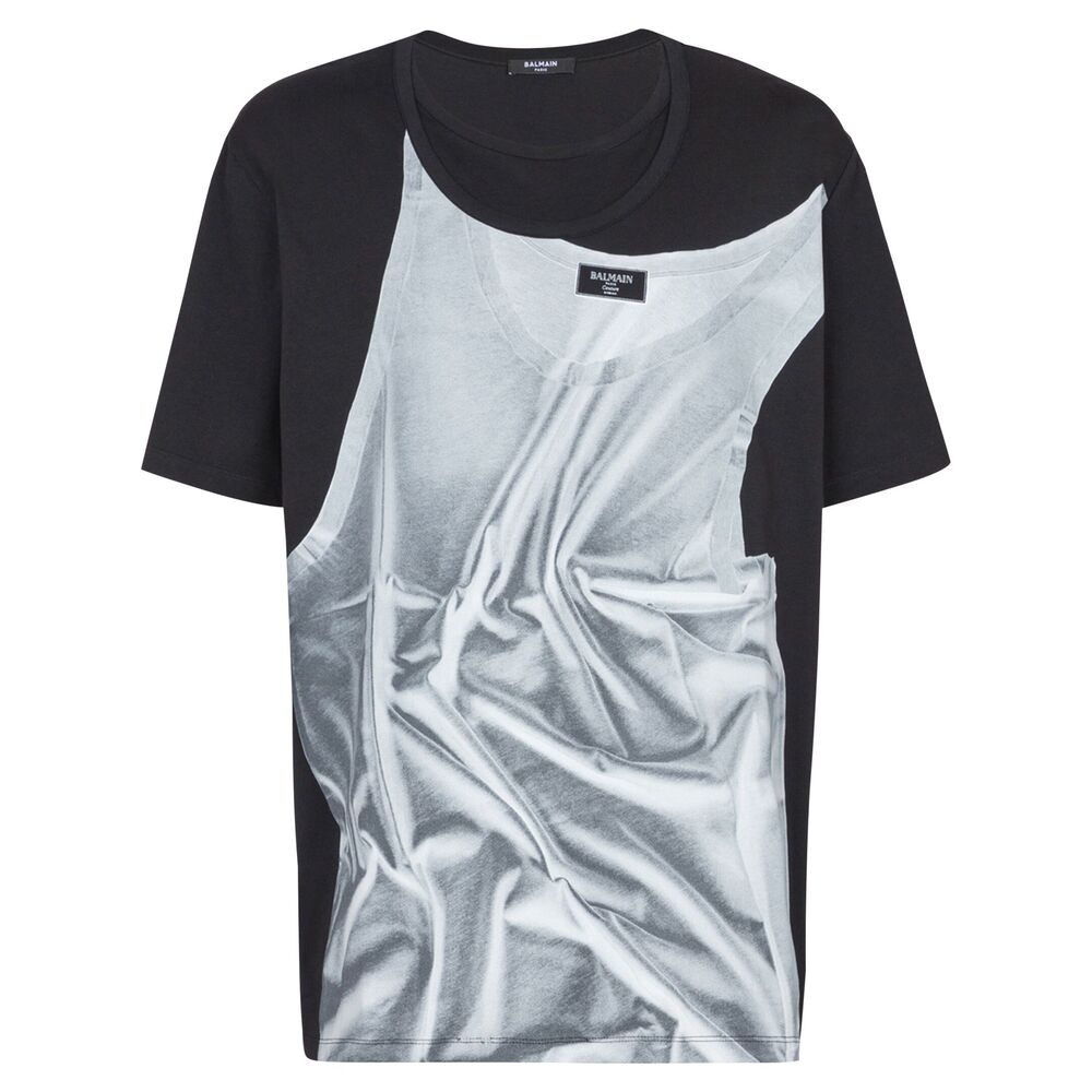 Balmain Black T-Shirts & Vests - T-Shirts Men - 1