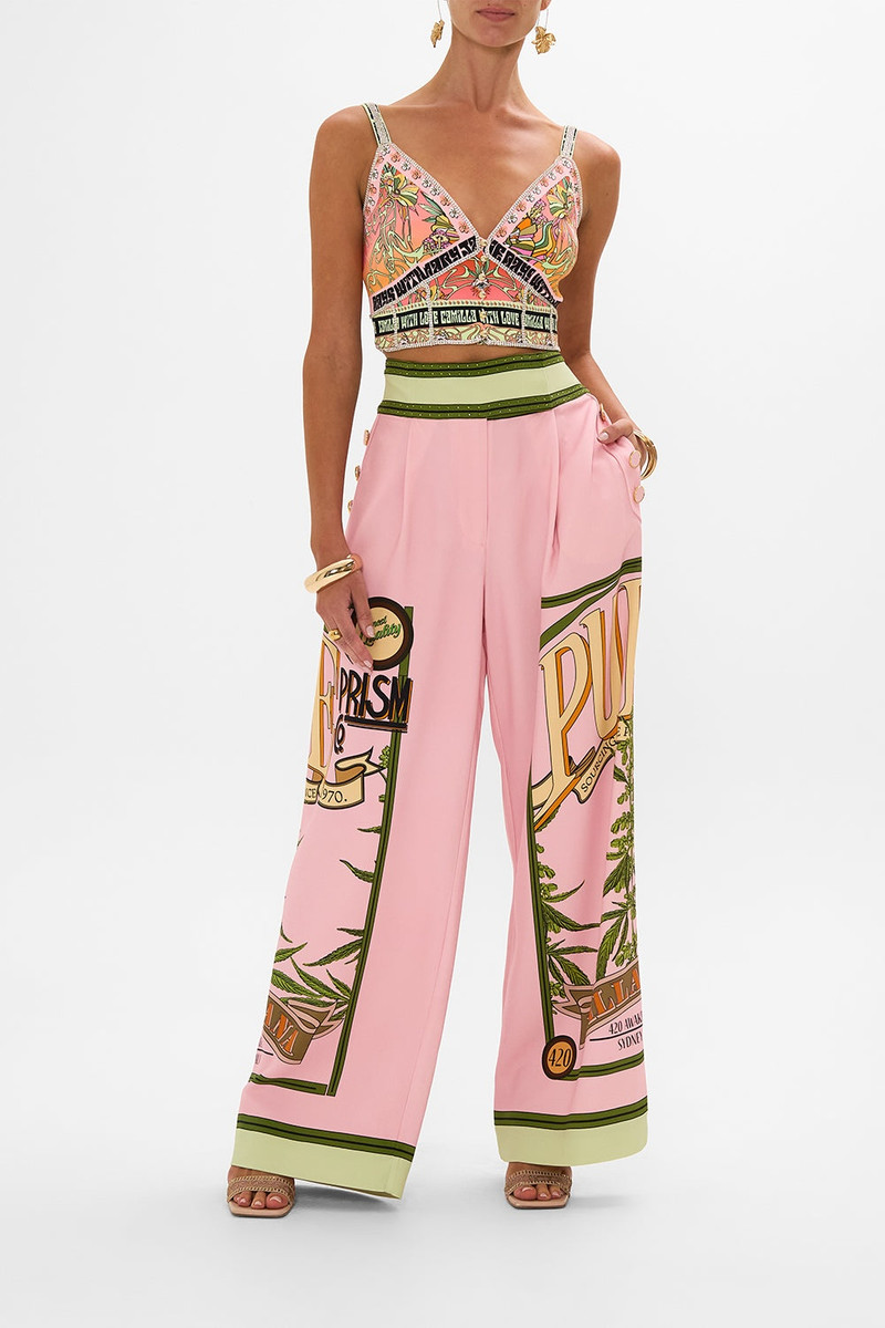 CAMILLA WIDE LEG PANT WITH BUTTONS outlook