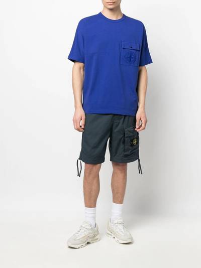 Stone Island embroidered Compass pocket T-shirt outlook