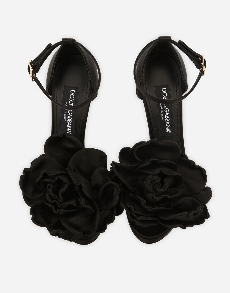 Satin platform sandals - 4