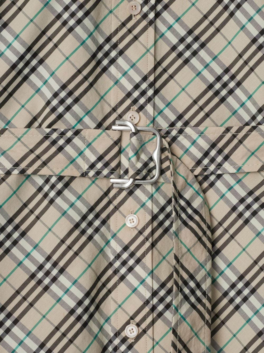 Burberry check cotton shirt mini dress | REVERSIBLE