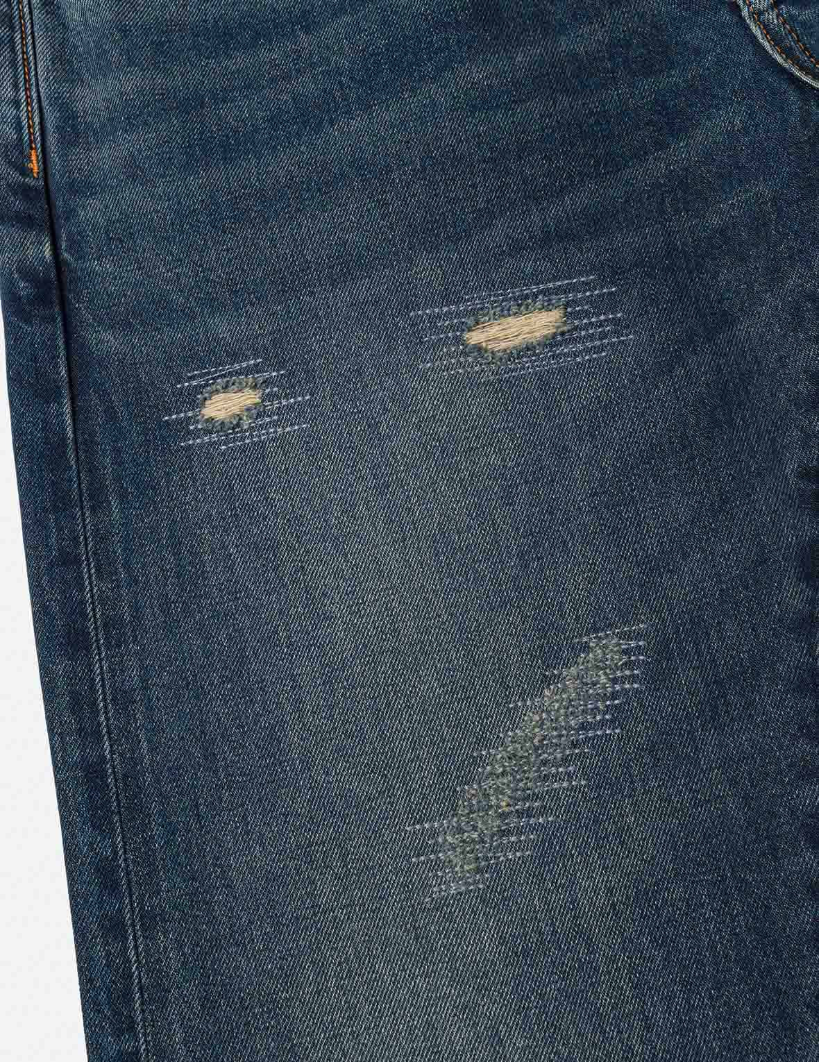 7-Pocket Design Washed Daicock Print Carrot Fit Jeans #2017 - 6