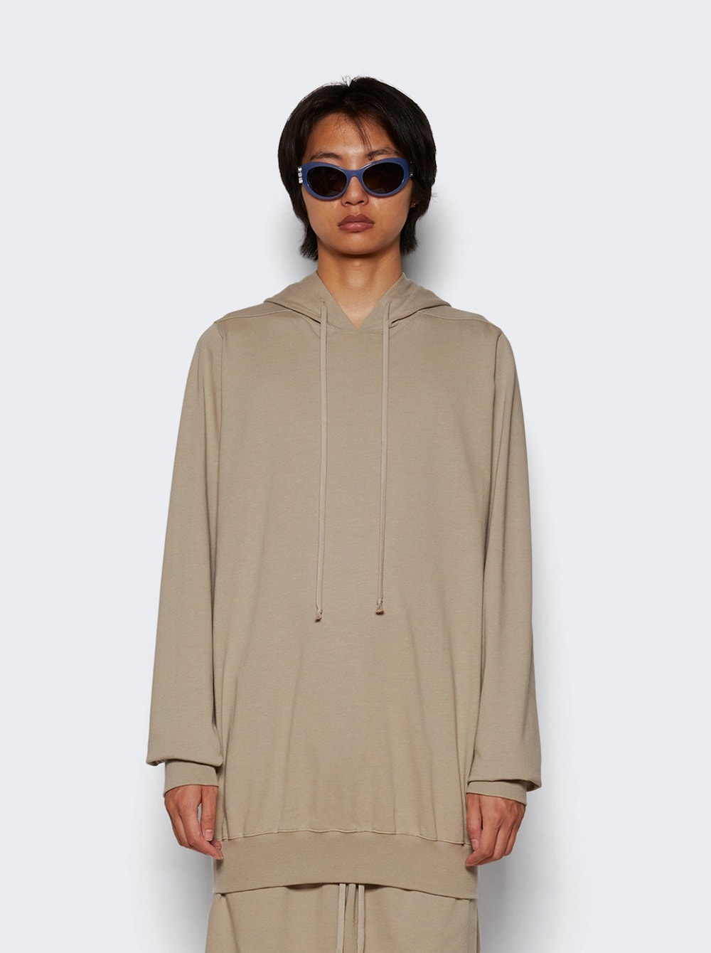 Rick Owens Porterville Hoodie Pearl | REVERSIBLE