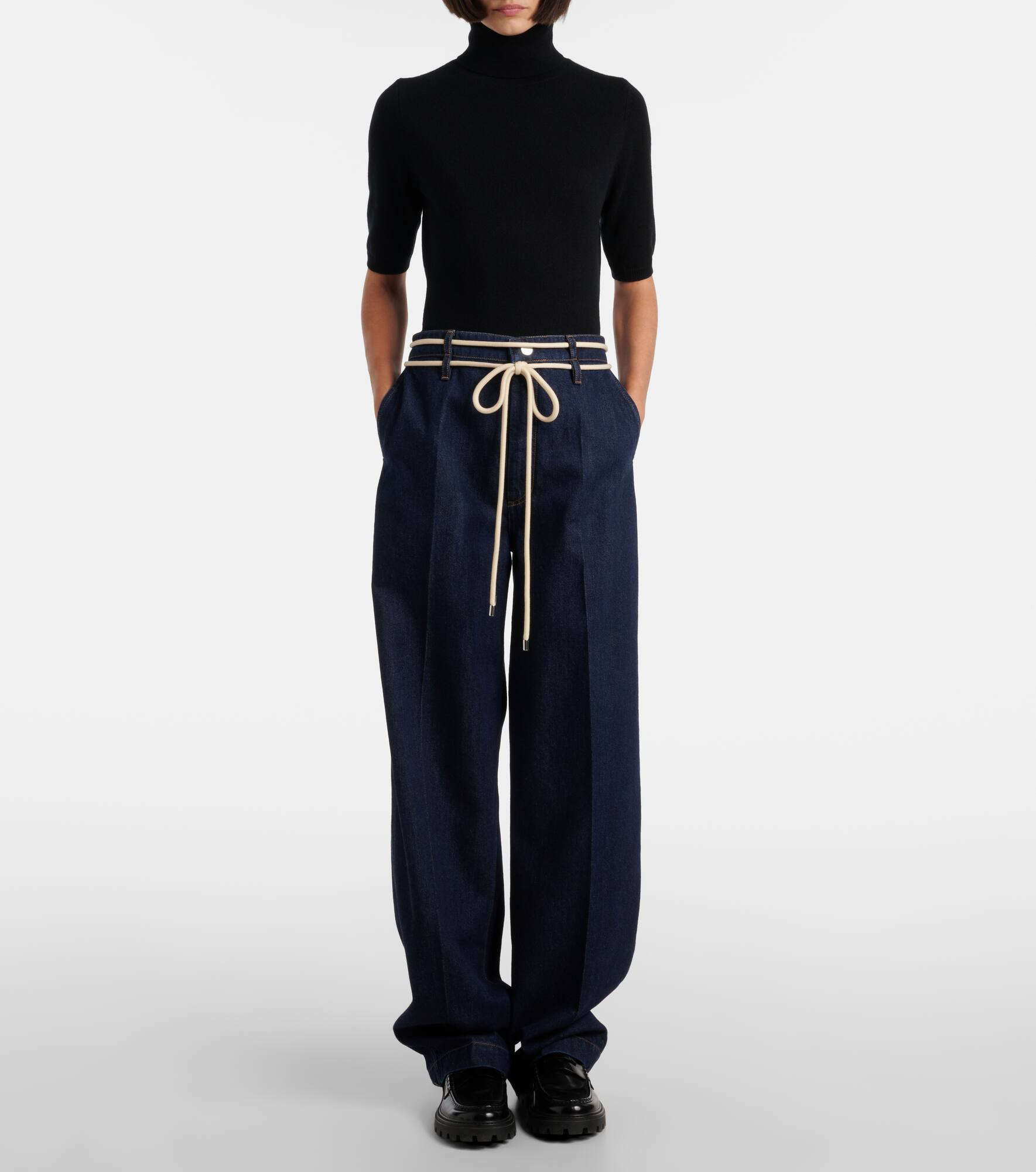 Nembi high-rise straight jeans - 7